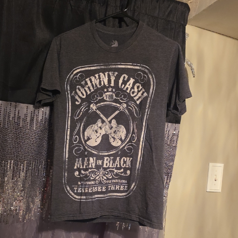 🟠Zion Rootswear Gray Johnny Cash Tee
